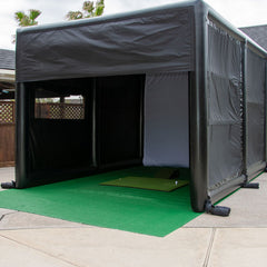 Portable Inflatable Golf Simulator 13x10FT Indoor/Outdoor Inflatable Golf Driving Range Shooting Tent with Screen for Player