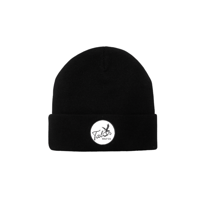 Black Beanie w/ Script Logo