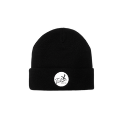 Black Beanie w/ Script Logo