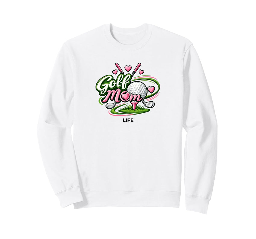 Golf Mom Life Minimal Golf Mom Sweatshirt - Novelty Apparel Men Women