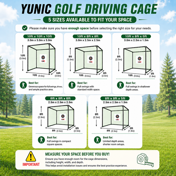 Golf Driving Practice Cage (Black)