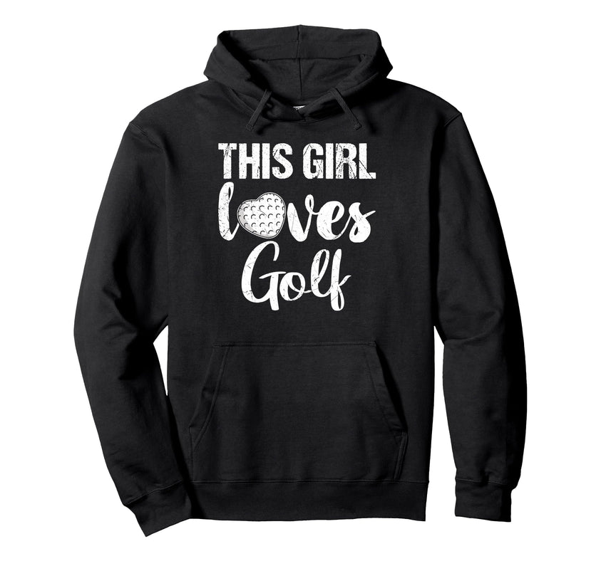 This Loves Golf Game Day Female Golf Fan Hoodie - Novelty Apparel Men Women