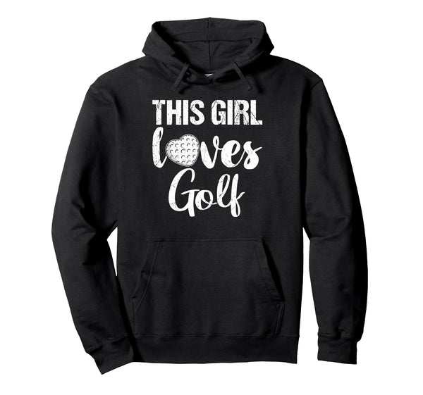 This Loves Golf Game Day Female Golf Fan Hoodie - Novelty Apparel Men Women