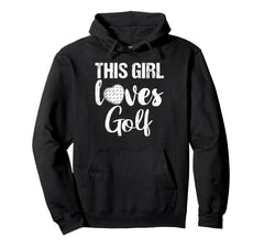 This Loves Golf Game Day Female Golf Fan Hoodie - Novelty Apparel Men Women