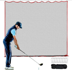 Golf Netting, 10ft, 15ft, 20ft Sports Netting - Heavy Duty High Impact Multi-Sport Practice Net for Golf, Baseball, Soccer, Hockey, Lacrosse, Backyard Driving & Training Barrier