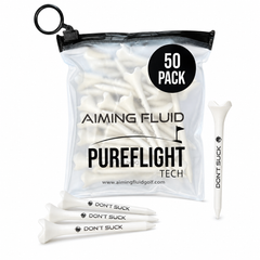 DON’T SUCK™ Golf Tees – PureFlight™ 4-Prong Design (50-Pack)