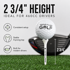 DON’T SUCK™ Golf Tees – PureFlight™ 4-Prong Design (50-Pack)