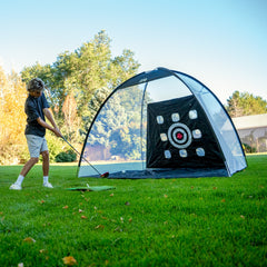 Full Swing Golf Driving Net with Nine Shot Shape Targets