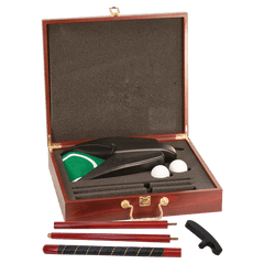 Rosewood Finish Executive Golf Gift Set