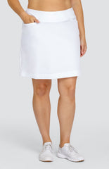 Mulligan 18" Skort - Chalk White
