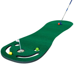 Putting Green Mats Set for Golf Putting Use Included 1 Putter & 3 Balls Training Aid Put Cup & Flags Indoor Outdoor Training Mat