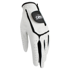 Sheepskin Genuine Leather Professional Golf Gloves for Men White and Black Lycra Gloves Palm Thickening Gift for Golfer