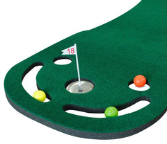 Putting Green Mats Set for Golf Putting Use Included 1 Putter & 3 Balls Training Aid Put Cup & Flags Indoor Outdoor Training Mat