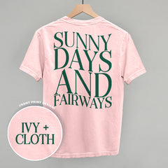 Sunny Days And Fairways (Back Print)