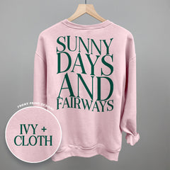 Sunny Days And Fairways (Back Print)