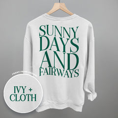 Sunny Days And Fairways (Back Print)