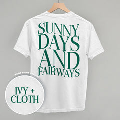 Sunny Days And Fairways (Back Print)