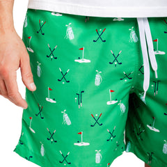 Men's Golf Green Swim Shorts