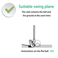 Golf Flat Ball Swing Practice Golf Balls Portable Flat Golf Balls Lightweight Golf Training Balls For Practice Indoor Outdoor