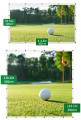 Caiton Golf Impact Screen - Silent HD, Tear-Resistant, Indoor & Outdoor Swing Training, Easy Setup, Anti-Strike, Various Sizes