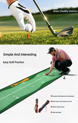 Golf Carpet Putting Mat Indoor Outdoor Training Putting Practice Golf Green Fairway Pad Washable Anti-Slip 50X300cm JH1041