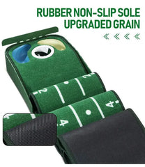 Golf Indoor Putting Mat Putter Trainer Green Carpet Practice Set Ball Return Mats PM009