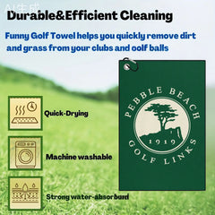 Funny Microfiber Premium Golf Towel, Golf Towels for Golf Bags for Men & Women, Creative Christmas Golf Gift for Male Golfers