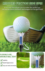 Improve Your Golf Game with the Caiton 5pcs Magnetic Plastic Golf Tee Set - 360degree Bounce