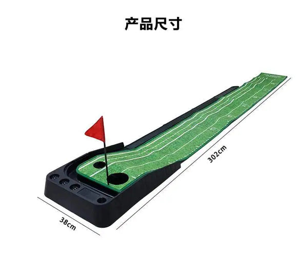 2026 Golf Putting Set Putting Green Indoor Newly Office Golf Practice Putting Mat With Automatic Ball Return Track For Mini Game