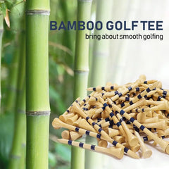 50pcs Bamboo Golf Tees More Durable and Stable TE003-Y