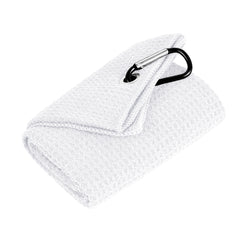 1pc Golf Towel for Bags with Clip and Microfiber Waffle Pattern, Black （30*50cm/11.8x19.6in）,super absorbent