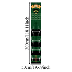 Foldable Golf Putting Practice Mat Anti-Slip Lightweight Golf Putting Green Blanket 50X300cm Portable Golf Training Pad Adults