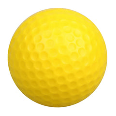 10Pcs Yellow PU Foam Golf Balls Sponge Elastic Indoor Outdoor Practice Training