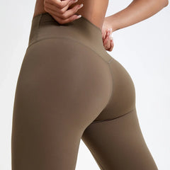 Hearuisavy Summer Super Soft Fabrics High Waist Leggings Gym Yoga Pants Running Workout Tights Push Up Sports Leggings Women