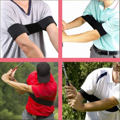Professional Elastic Swing Golf Swing Arm Band Belt Men Women Beginners Gesture Alignment Training Aid Golf Practicing Guide