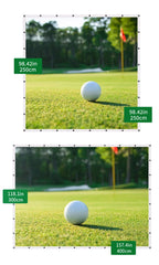 Caiton Golf Impact Screen - Silent HD, Tear-Resistant, Indoor & Outdoor Swing Training, Easy Setup, Anti-Strike, Various Sizes
