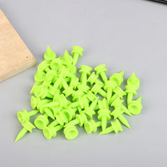 50Pcs/Pack Professional Golf Tees 25MM 0.98' Castle Green Golfer Accessory Plastic Golf Tees Perfect For Teeing The Ball