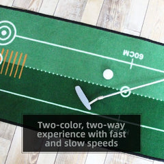 Foldable Golf Putting Practice Mat Anti-Slip Lightweight Golf Putting Green Blanket 50X300cm Portable Golf Training Pad Adults
