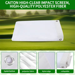 Caiton Golf Impact Screen - Silent HD, Tear-Resistant, Indoor & Outdoor Swing Training, Easy Setup, Anti-Strike, Various Sizes