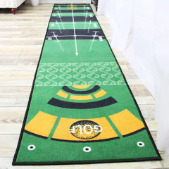 Foldable Golf Putting Practice Mat Anti-Slip Lightweight Golf Putting Green Blanket 50X300cm Portable Golf Training Pad Adults