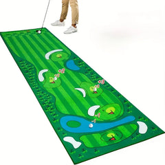 VIKAMA Mini Golf Green Putting Mat Portable Anti Slip Indoor Training Rug Home Office Decor Floor Mat