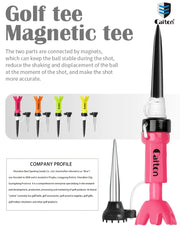 Caiton 1Pc Flexible Golf Tee 78-88mm 360° Rotating Octopus Design Stable Durable Impact-Resistant Driving Range Practice Tee Aid