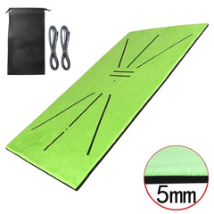 Golf Training Mat Swing Practice Pad with Trajectory Marking for Batting Direction Detection