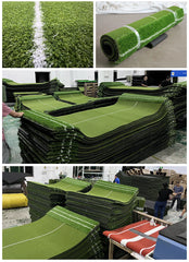Premium Dual-Turf Golf Mat: Upgraded 5 X 4ft Golf Hitting Mat, Alignment & Angle of Approach Aid Practice Golf Mats, Indoor &