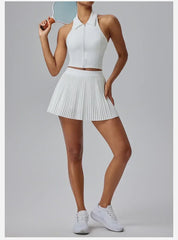 Floral Discount Sports Skirt for Women Quick-drying Badminton Tennis Trousers Skirt Fitness Half-body Pleated Skirt Shorts