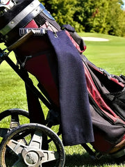 1pc Golf Towel for Bags with Clip and Microfiber Waffle Pattern, Black （30*50cm/11.8x19.6in）,super absorbent
