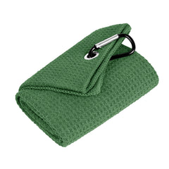 1pc Golf Towel for Bags with Clip and Microfiber Waffle Pattern, Black （30*50cm/11.8x19.6in）,super absorbent
