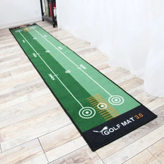 Foldable Golf Putting Practice Mat Anti-Slip Lightweight Golf Putting Green Blanket 50X300cm Portable Golf Training Pad Adults