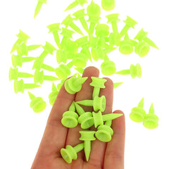 50Pcs/Pack Professional Golf Tees 25MM 0.98' Castle Green Golfer Accessory Plastic Golf Tees Perfect For Teeing The Ball
