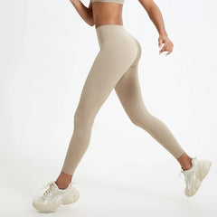 Hearuisavy Summer Super Soft Fabrics High Waist Leggings Gym Yoga Pants Running Workout Tights Push Up Sports Leggings Women